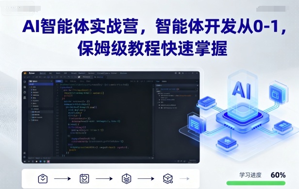 AI智能体实战营，智能体开发从0-1，保姆级教程快速掌握-轻网创