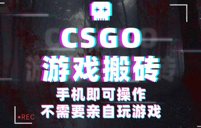 CSGO游戏挂机捡漏，单日扫货500+，年底小高峰上车可吃肉，手机即可操作...-轻网创